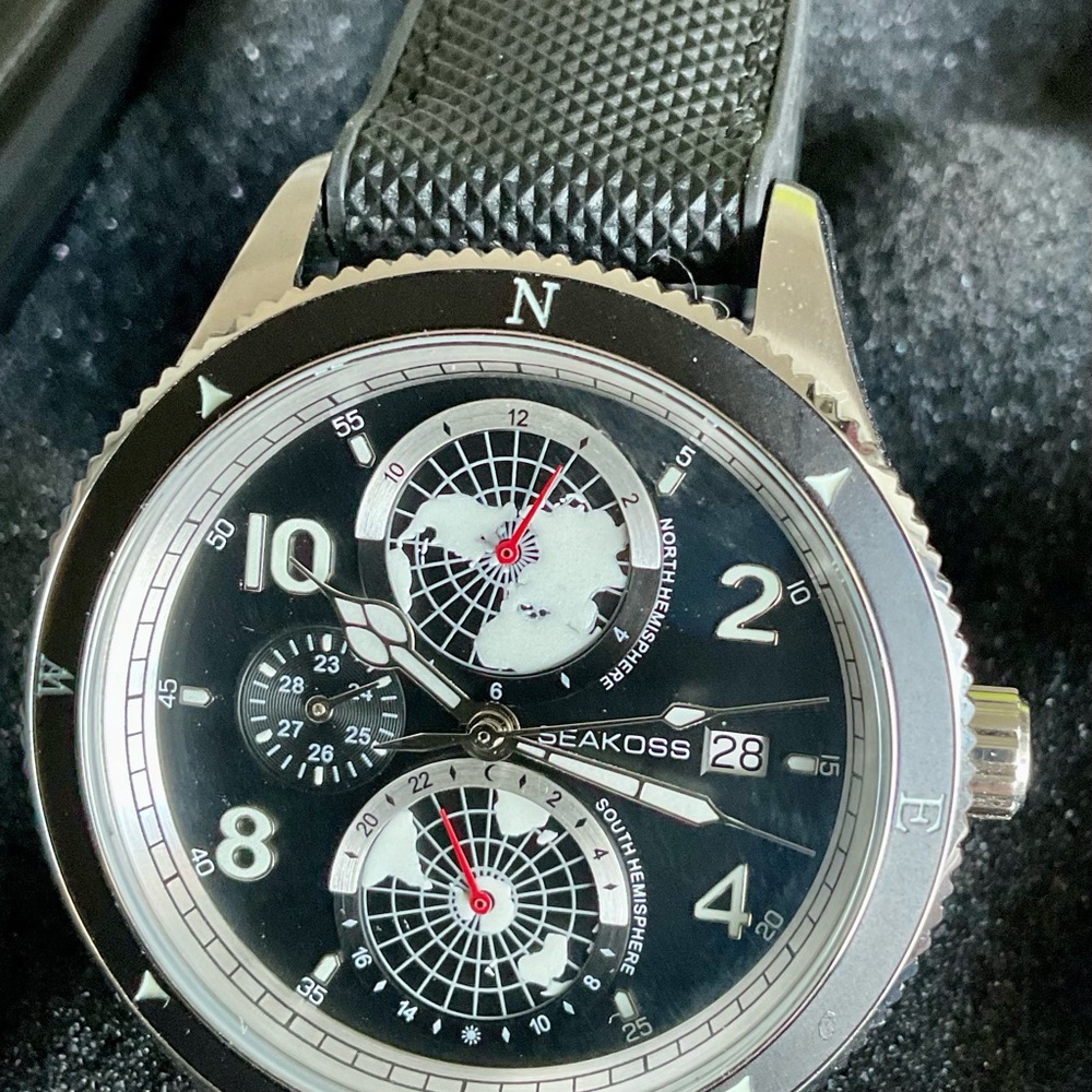 Euc Multifunction Seakoss Automatic 42mm Luminous… - image 7